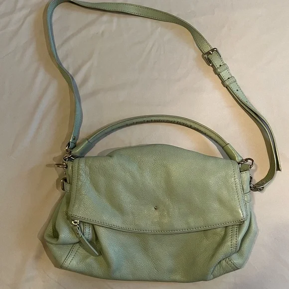 kate spade | Bags | Kate Spade Mint Green Leather Shoulder  display picture 2